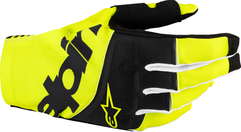 Alpinestars Techstar MX Gloves - Black/Fluo Yellow