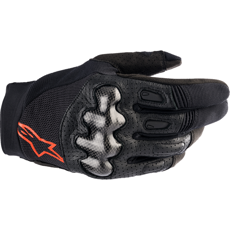 Alpinestars Megawatt V2 Gloves - Black/Fluo Red