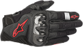 Alpinestars SMX-1 Air V2 Gloves - Black/Fluo Red