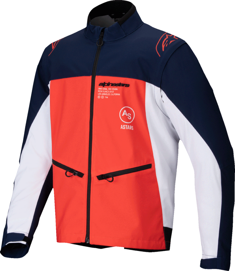 Alpinestars Lite-Dura Softshell Jacket - Navy/Orange/White