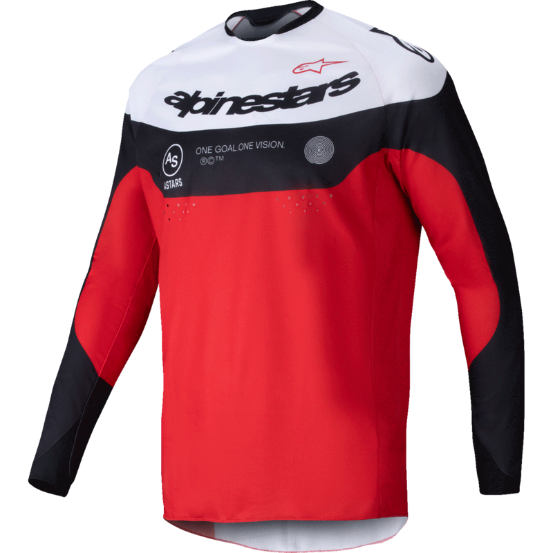 Alpinestars Pro-Dura Long-Sleeve Jersey - Black/Bright Red/White