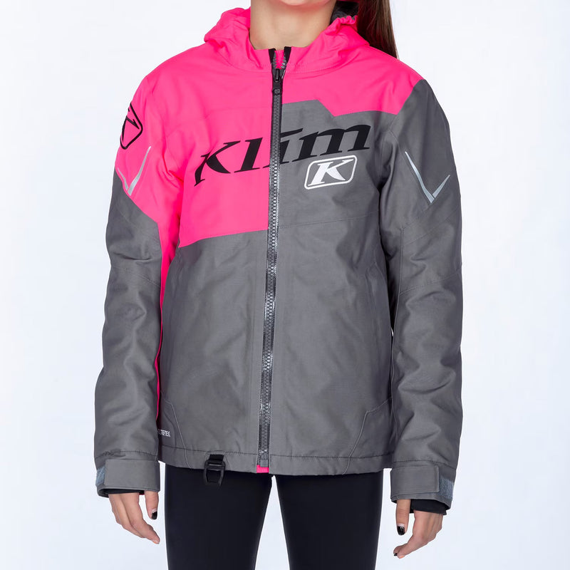 YXL / Knockout Pink - Castlerock Gray