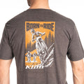 Heathered Charcoal - Golden Brown