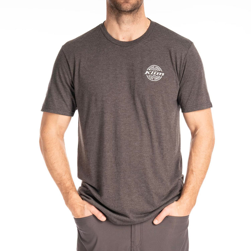 SM / Heathered Charcoal - White