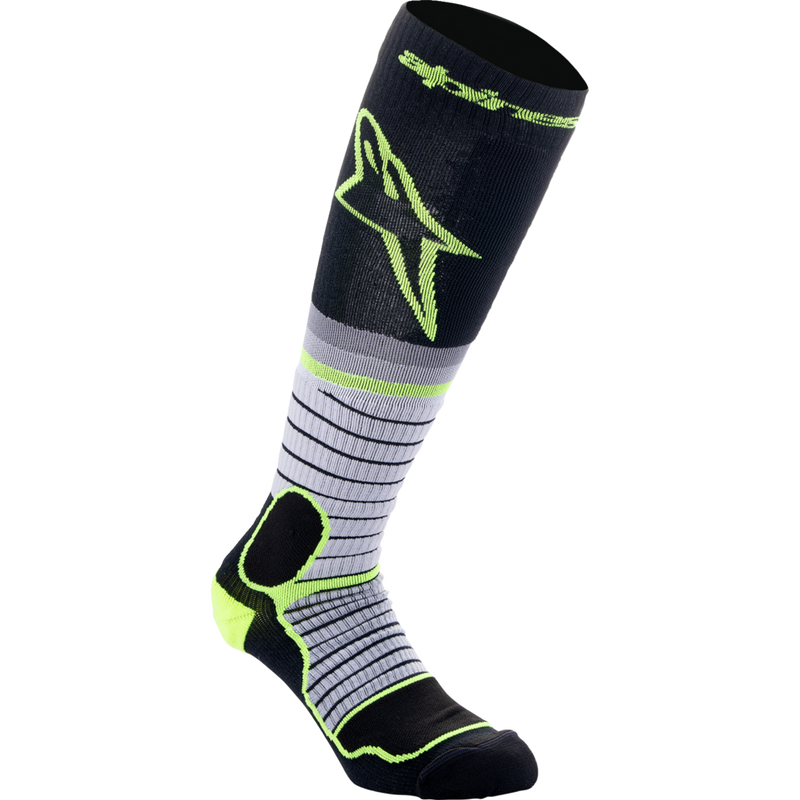 Alpinestars MX Pro Socks - Black/Gray/Yellow