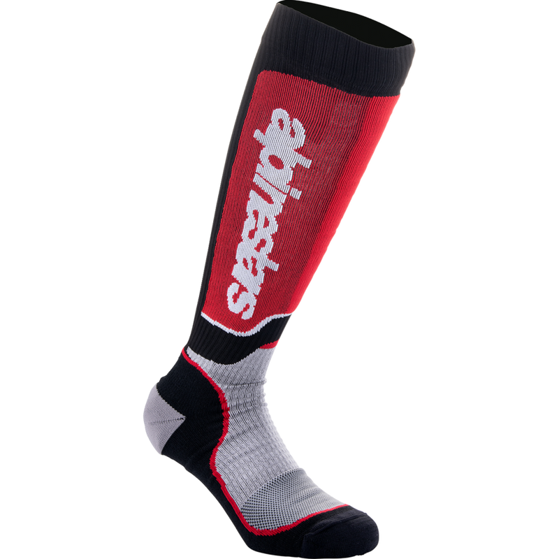 Alpinestars MX Plus Socks - Black/Red/Gray