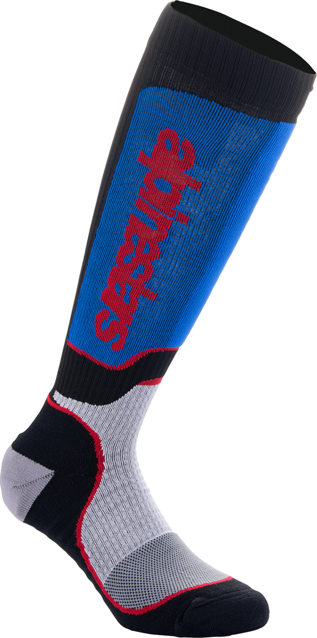 Alpinestars MX Plus Socks - Black/Red/White/Blue