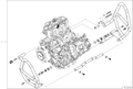 Engine cover in steel tubes. - ENGINE GUARD BLACK