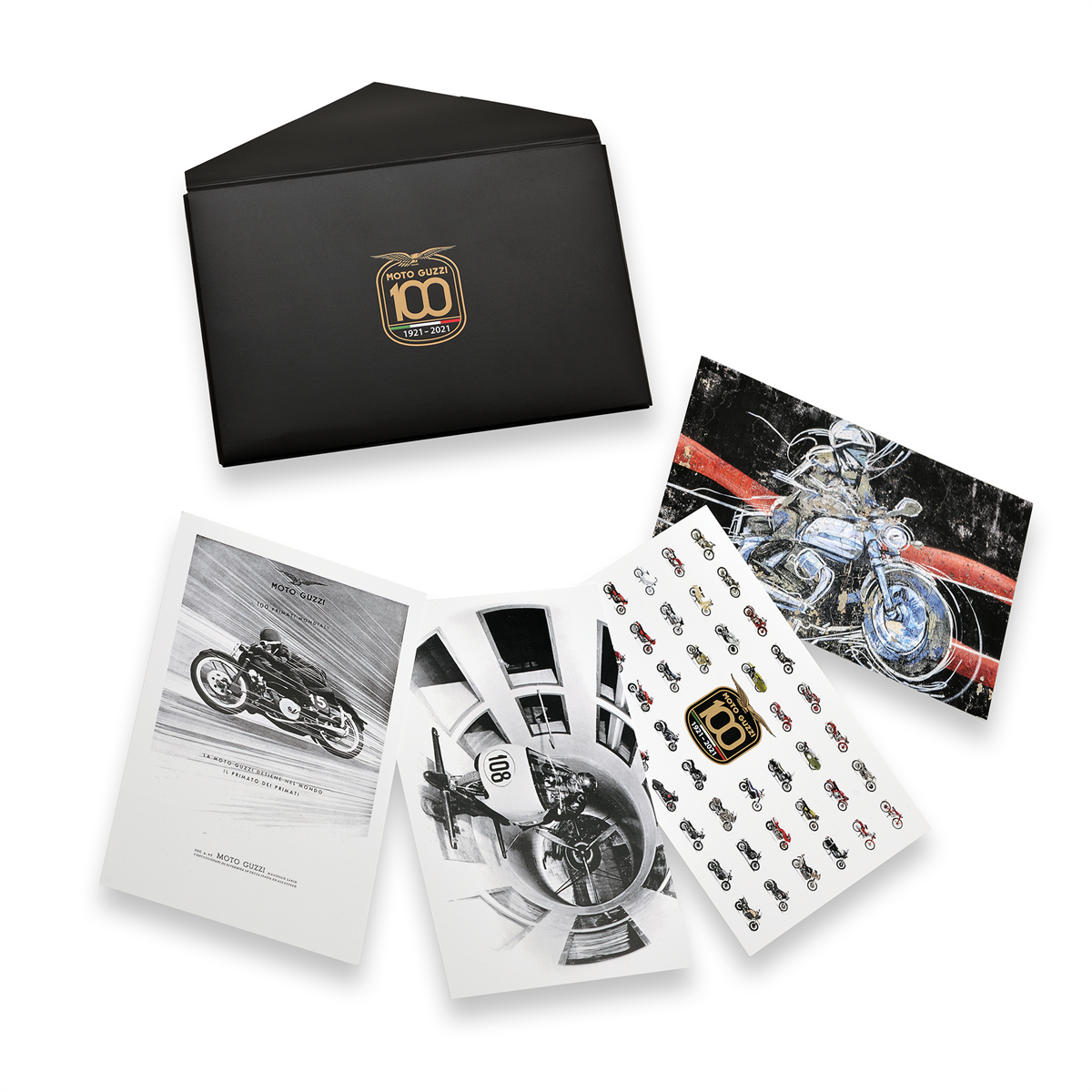 CELEBRATIVE MOTO GUZZI 100TH ANNIVERSARY POSTCARDS - 607709M01
