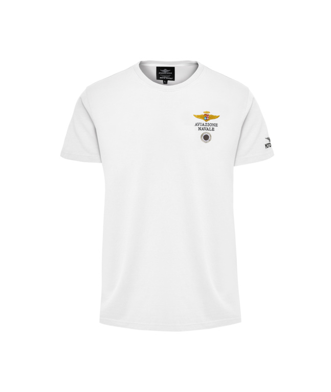 T-SHIRT - MOTO GUZZI & AVIAZIONE NAVALE - WHITE - S SIZE - 607868M01WH