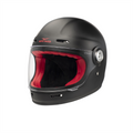 MOTO GUZZI MRV FULL FACE HELMET - BLACK w/red suede lining - XS SIZE - 607879M01BK