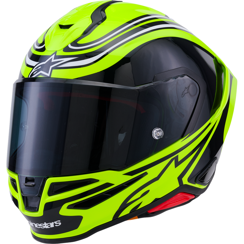 Alpinestars Supertech R7 Helmet - Zeal - 22.06 - Gloss Yellow Fluo/Black/White