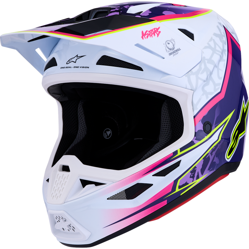 Alpinestars SM7 Helmet - Blaster - Purple/Pink/White