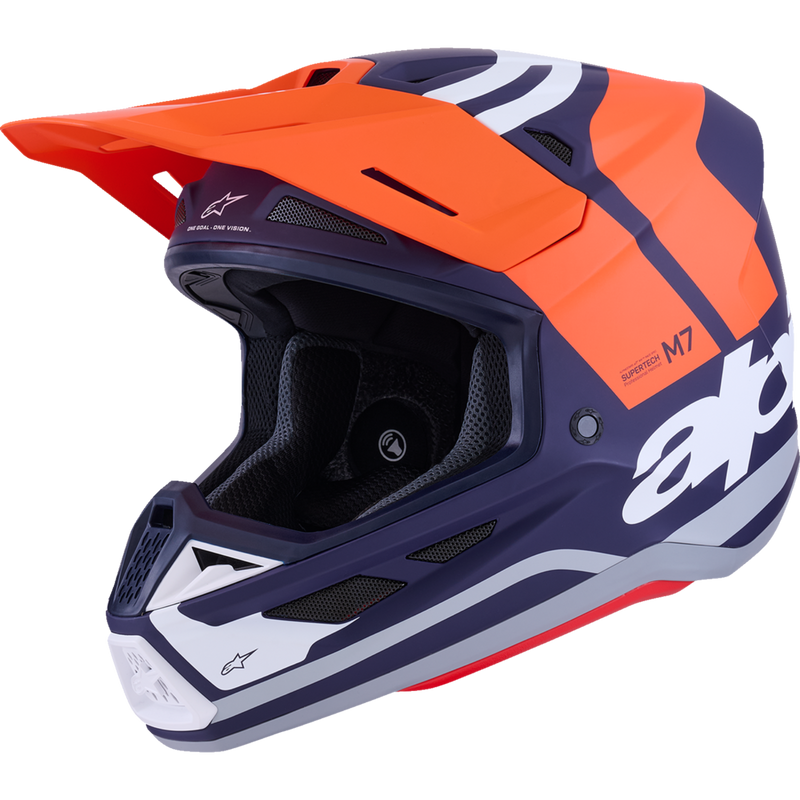Alpinestars SM7 Helmet - Core - Matte Orange/Blue