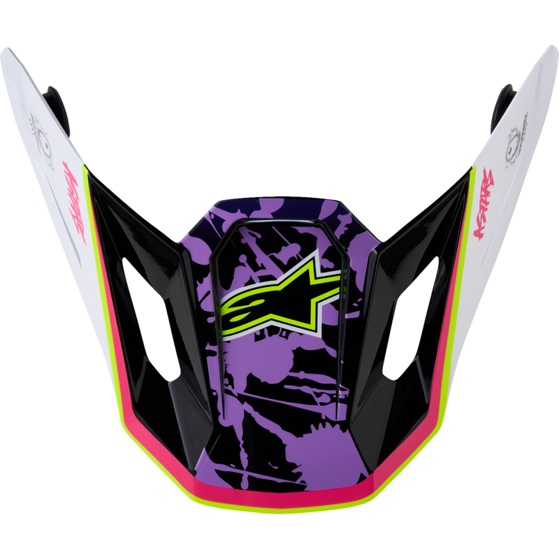 Alpinestars SM7 Visor - Blaster - ECE 22.06 - Purple/Pink/White