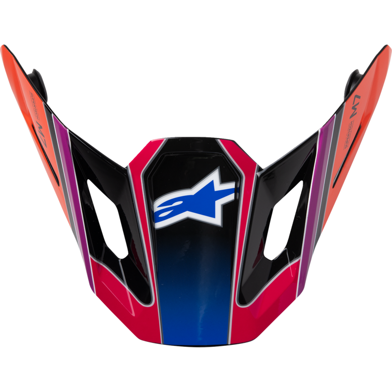 Alpinestars SM7 Visor - Fuse - ECE 22.06 - Blue/Purple/Pink