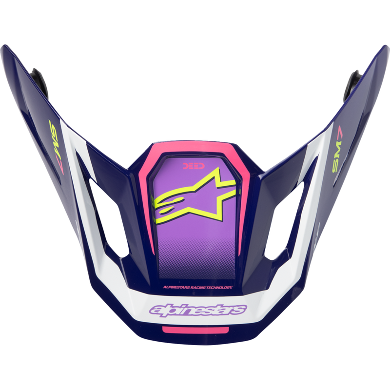 Alpinestars SM7 Visor - Deed - ECE 22.06 - Purple/Pink