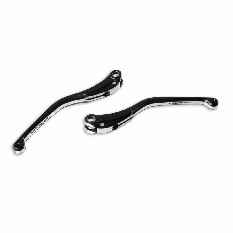 Set of billet aluminium brake and clutch levers.