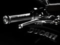 Set of billet aluminium brake and clutch levers.