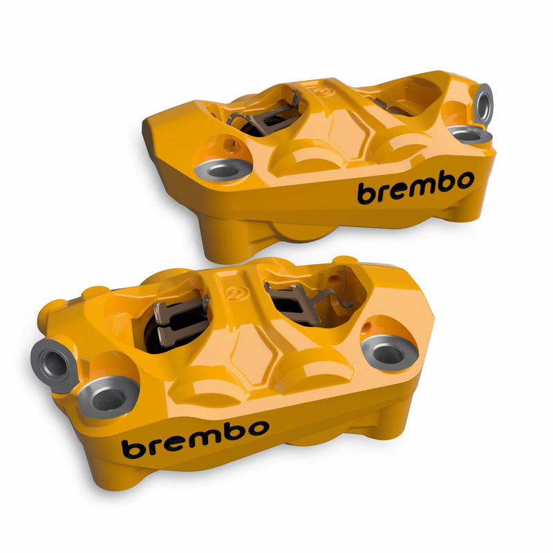Coloured front brake callipers.