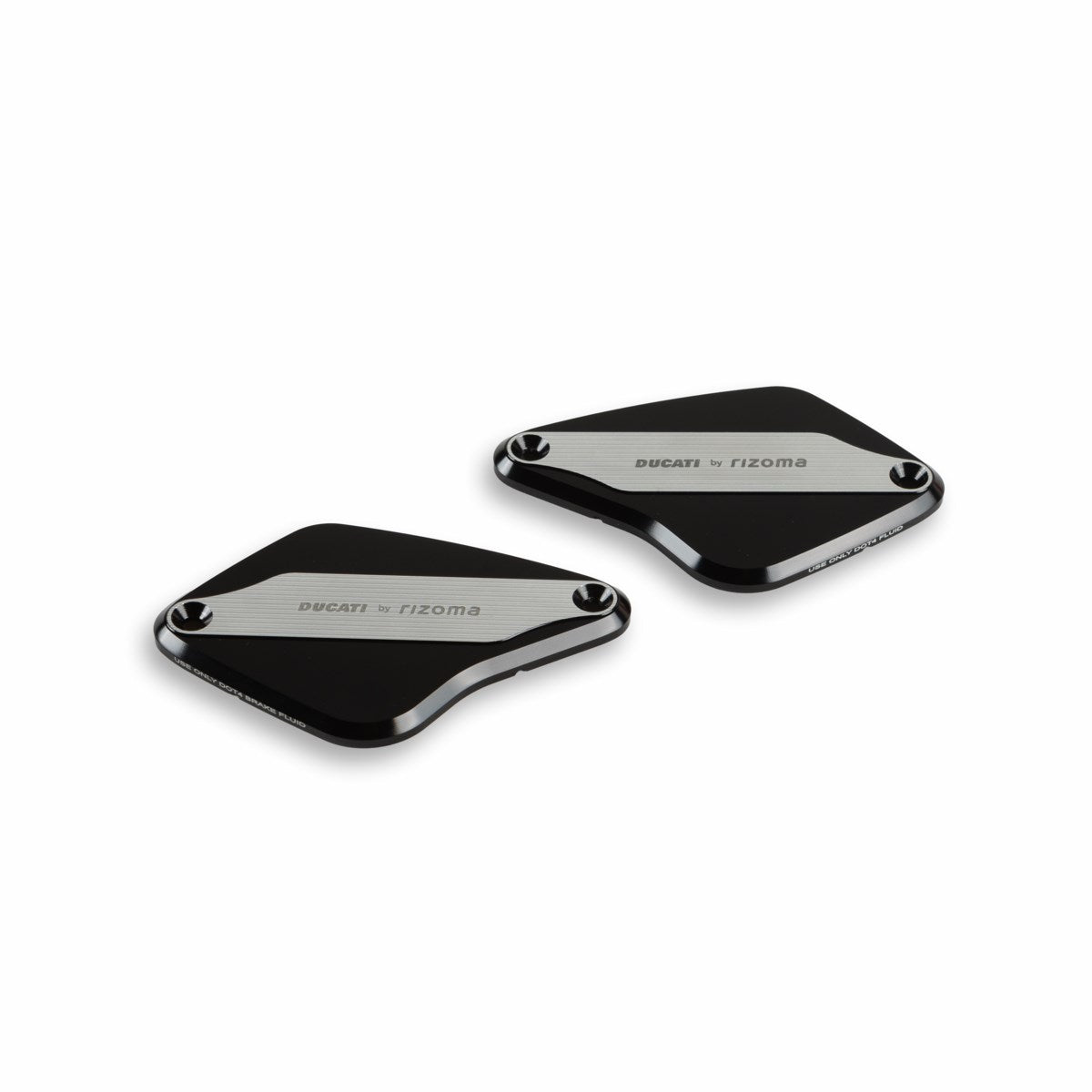 Covers for brake and clutch fluid reservoirs. - SET COVER SERB FRENO/FRIZ. RIZOMA V22O