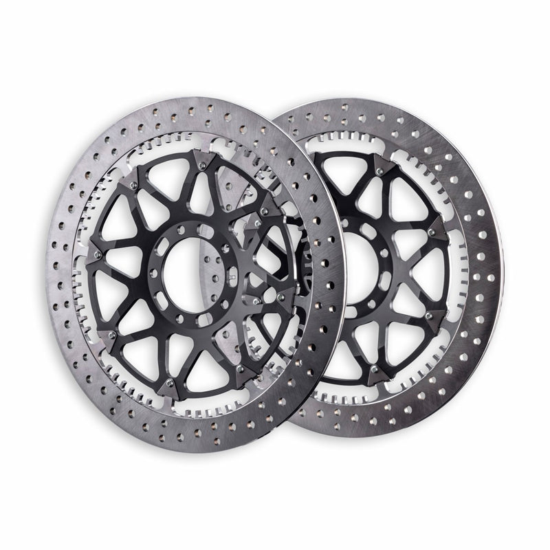 Brembo T-Drive finned discs.