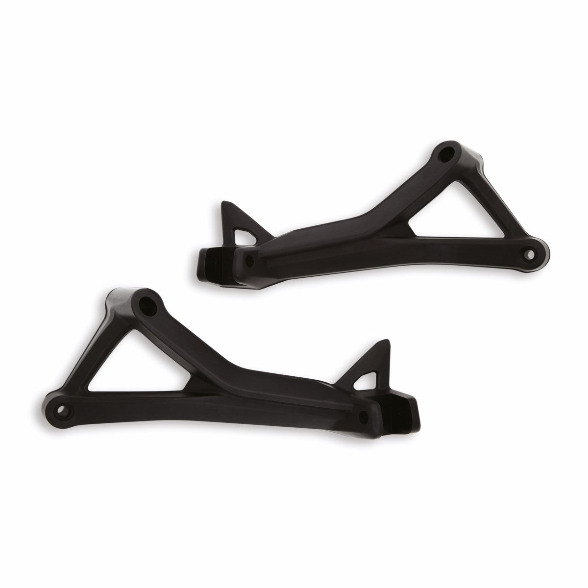 Passenger footpeg brackets. - SET OF RACING EXHAUST FOOTPEG BRACKETS