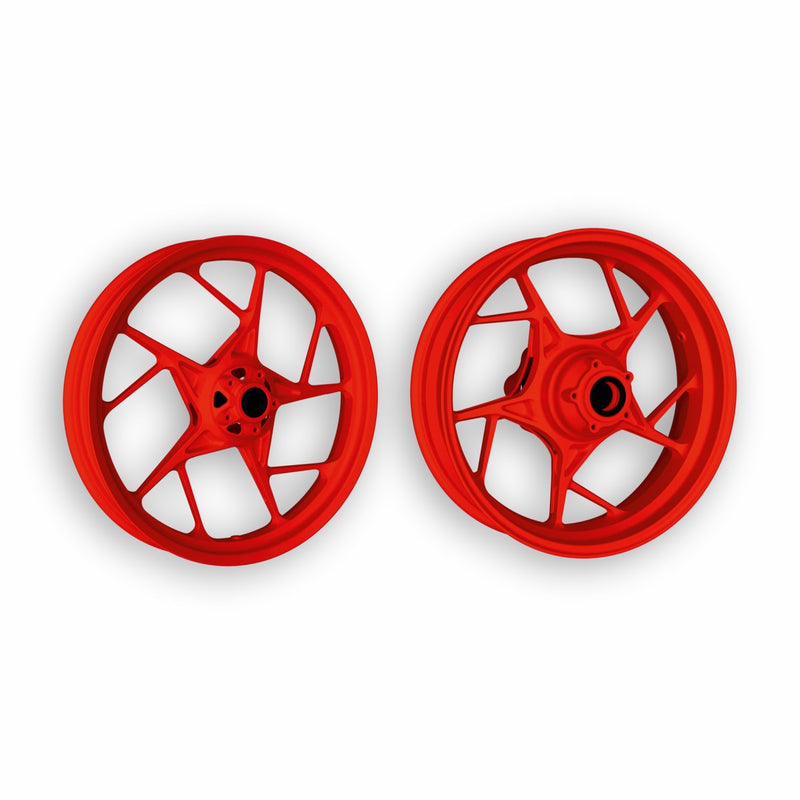 Cast rims.