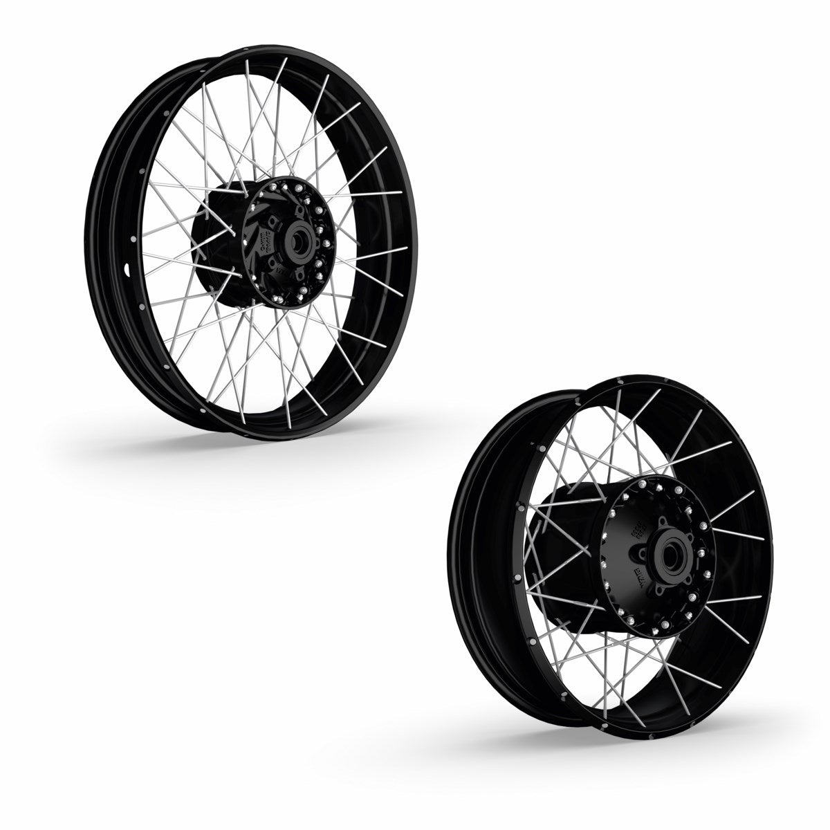 Excel spoked rims. - SPOKE RIM SET V21F - BLACK