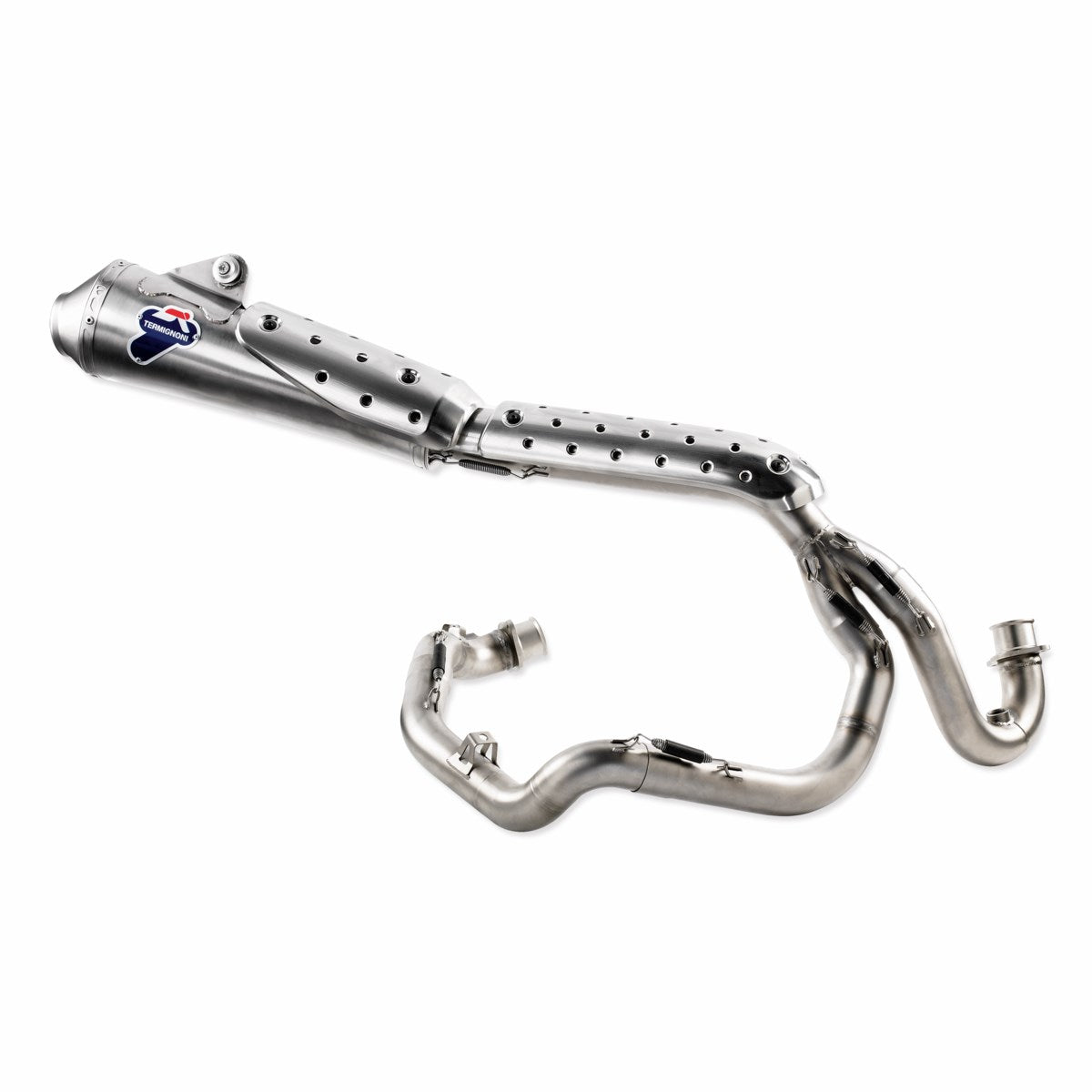 Race-Line complete steel exhaust system kit. - SCR RACING COMPLETE EXHAUST SYSTEM EUR5