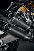 Carbon racing silencers.