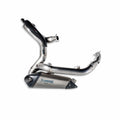 Complete titanium exhaust system.