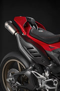 Complete titanium exhaust system.