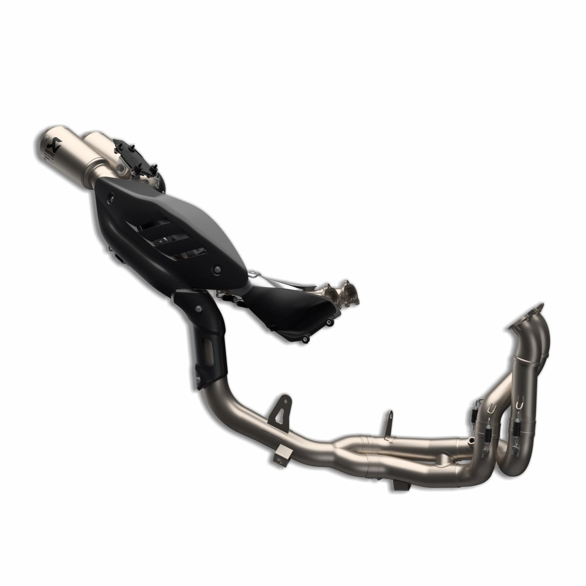 Complete PRO titanium exhaust system. - SET SCARICO COMPLETO RACING V22A
