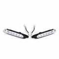 Pair of front integrated dynamic LED turn indicators.