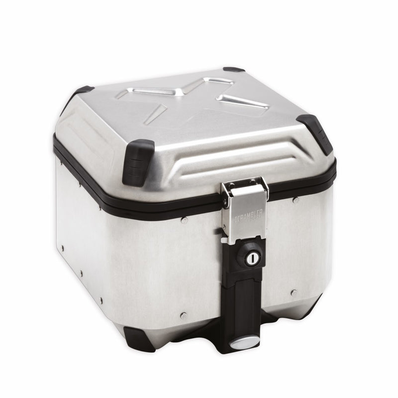 Aluminium top case.