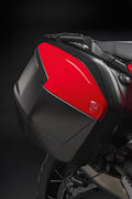 Rigid side panniers.