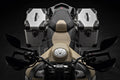 Aluminium side panniers.
