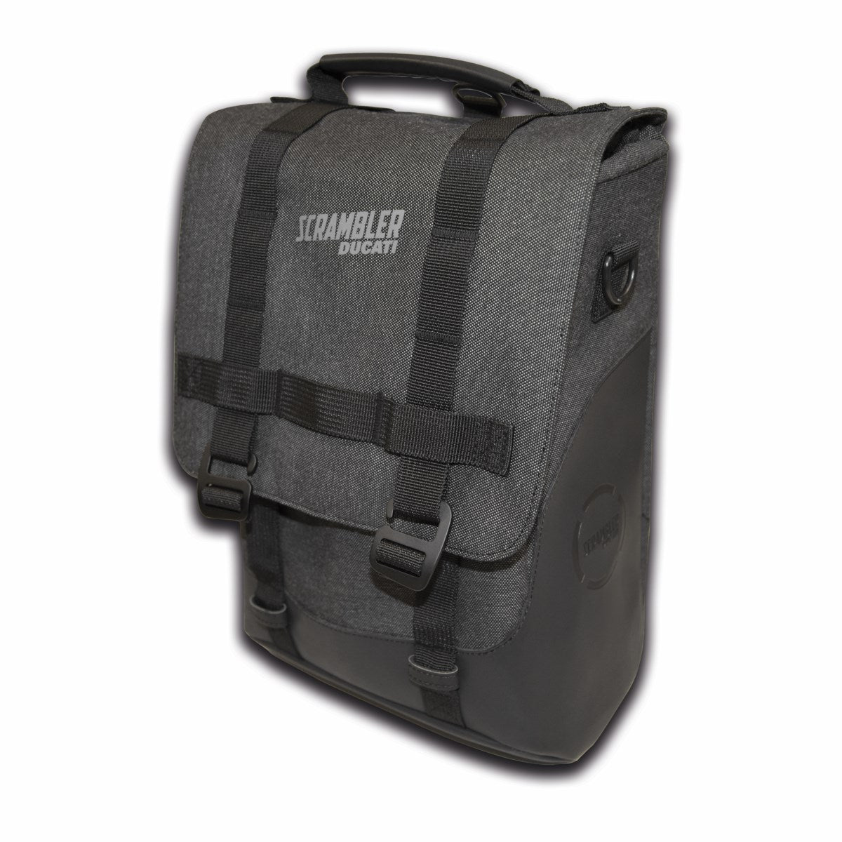 Side pannier. - BORSA LATER. CANVAS NERA/GRIGIA SCR1100