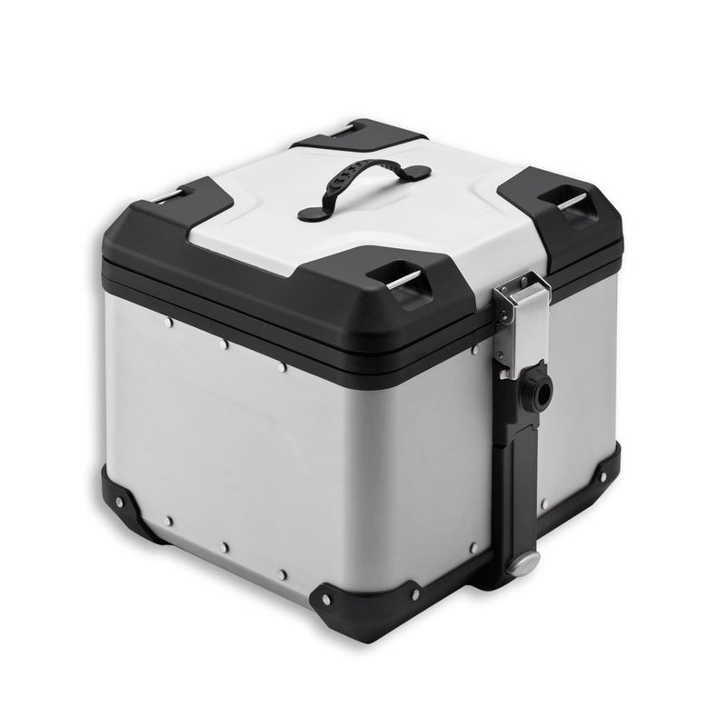 Aluminium top case.