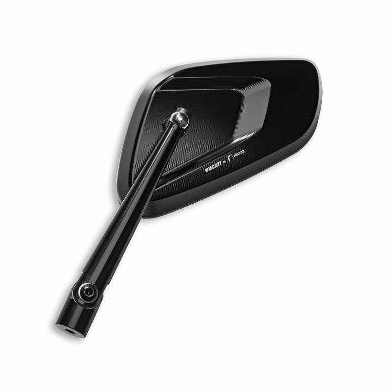 LH aluminium rear-view mirror. - LH MIRROR DUCATIBYRIZOMA-SILVER