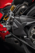 Carbon swingarm guard.