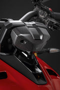 Carbon instrument panel cover.