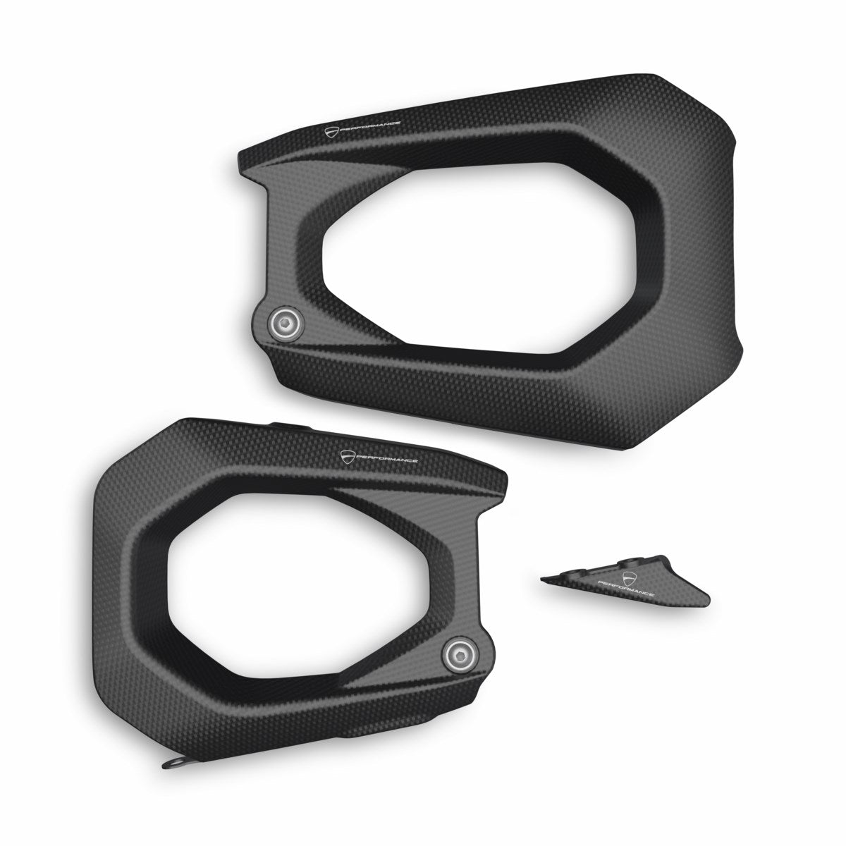 Carbon swingarm guard. - SET COVER FORCELLONE CARBONIO V21A