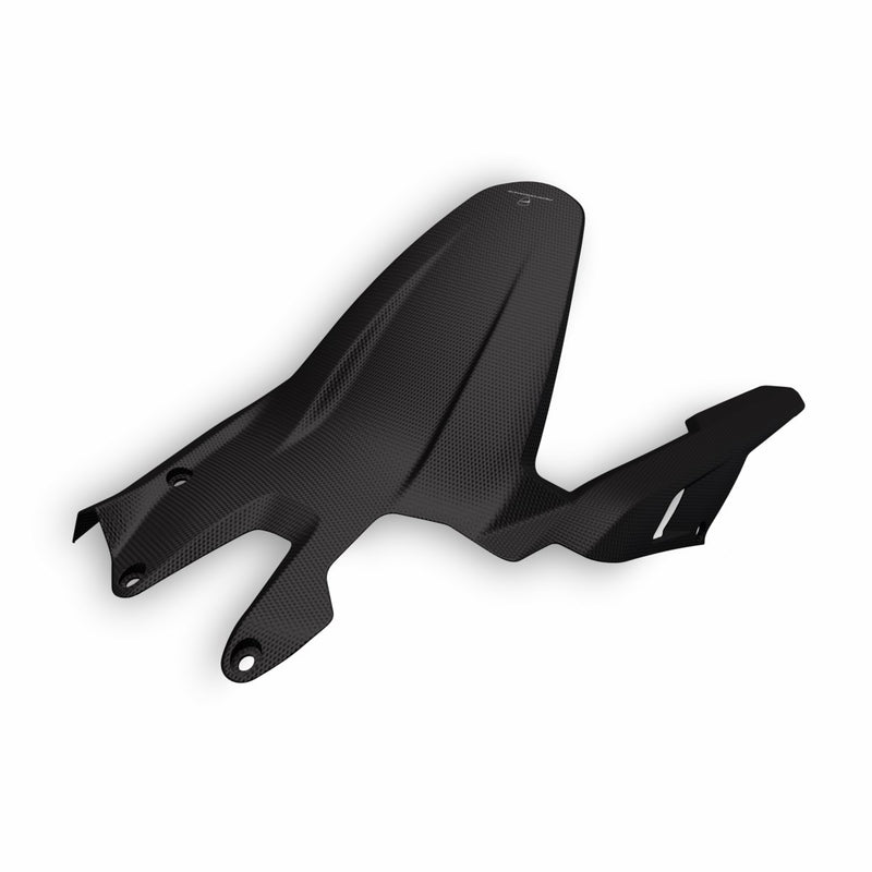 Carbon rear mudguard.