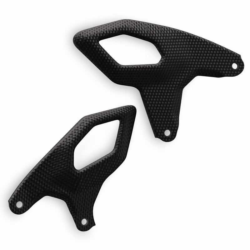 Carbon heel guard.