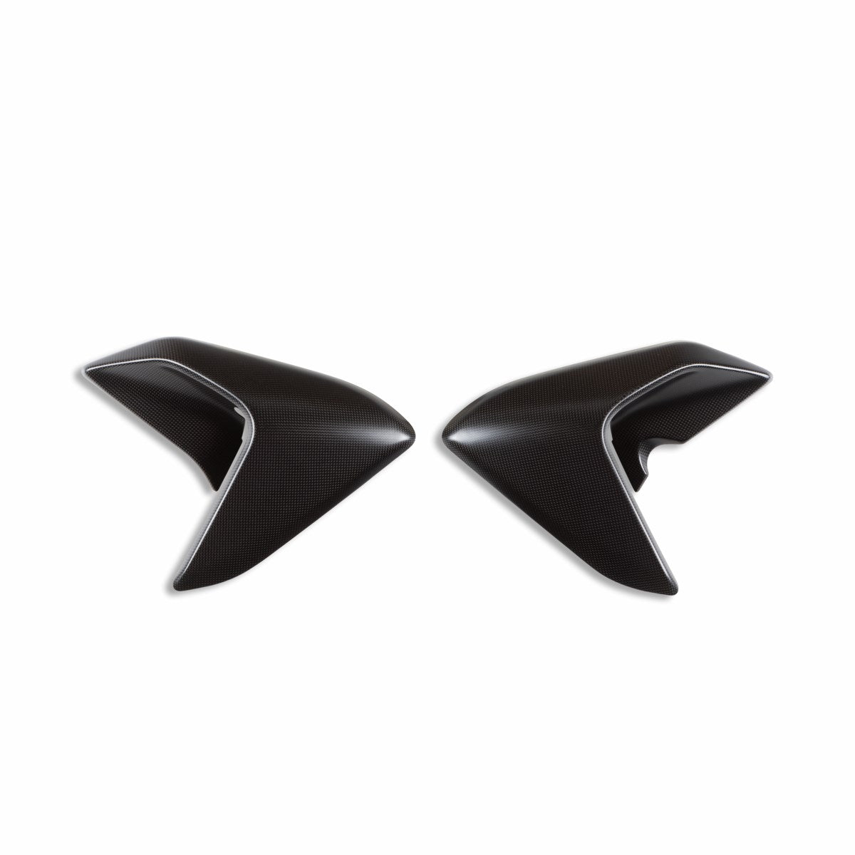 Carbon cover for water radiator. - KIT COVER RADIATORE CF V22D