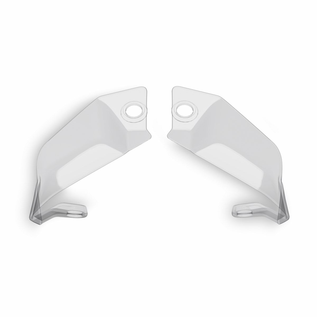 Smoke-tinted side deflectors. - SMOKE-TINTED DEFLECTOR SET V21F