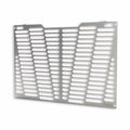 Aluminium protection grid for water radiator.