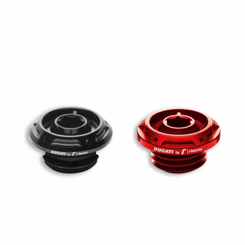 Oil filler plug. - OIL FILLER CAP DUCBYRIZOMA RED 1409